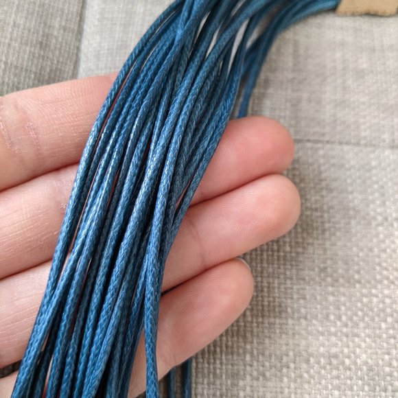 Dark Turquoise Corded Collar Necklace - Picture 4 of 4